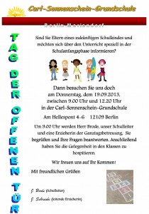 Tag der offenen Tür